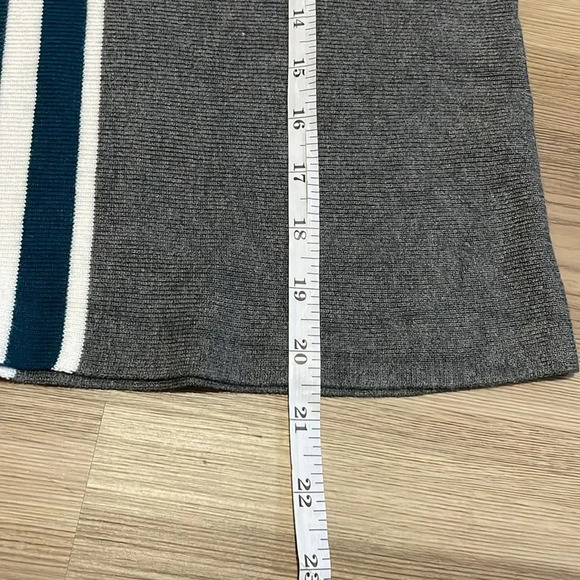 INC International Concepts Dolman Sleeve Sweater Gray Stripe Pullover Size XS - Picture 7 of 11